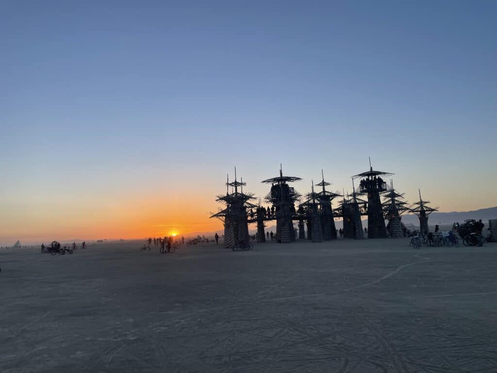 Sunset at BurningMan 2022